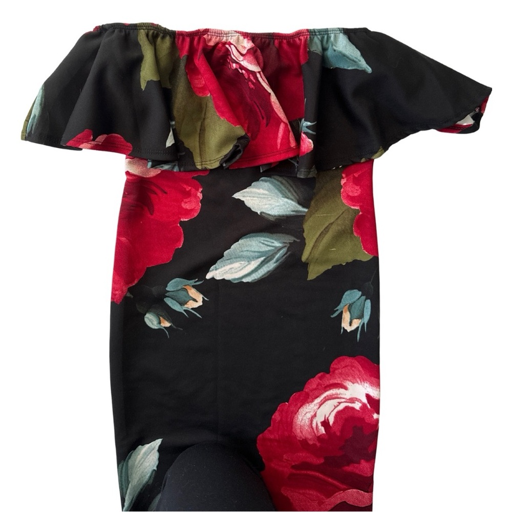 Floral off the shoulder dress